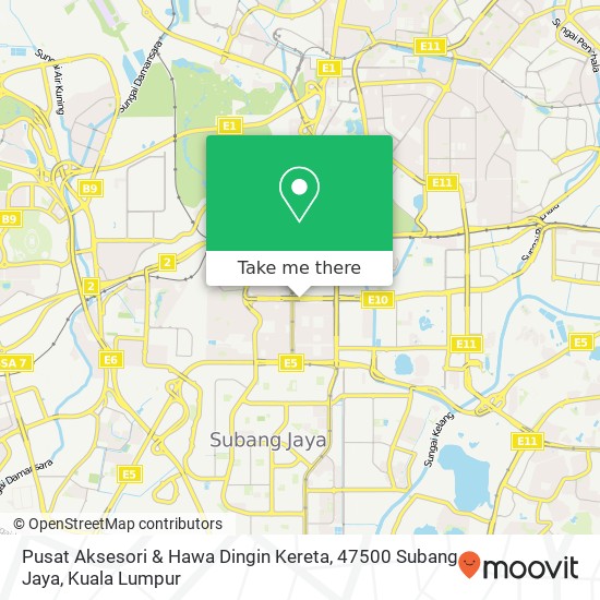 Pusat Aksesori & Hawa Dingin Kereta, 47500 Subang Jaya map