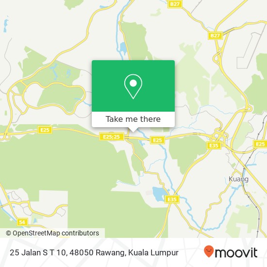 25 Jalan S T 10, 48050 Rawang map