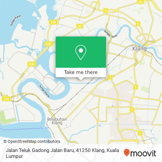 Jalan Teluk Gadong Jalan Baru, 41250 Klang map
