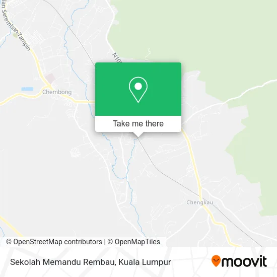 Sekolah Memandu Rembau map