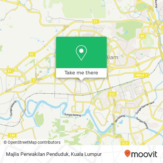 Majlis Perwakilan Penduduk map