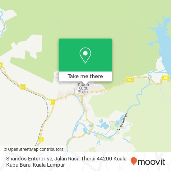 Shandos Enterprise, Jalan Rasa Thurai 44200 Kuala Kubu Baru map