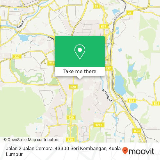 Peta Jalan 2 Jalan Cemara, 43300 Seri Kembangan