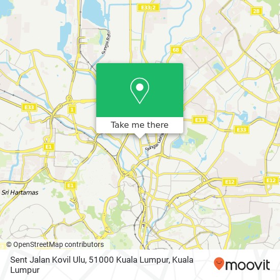 Sent Jalan Kovil Ulu, 51000 Kuala Lumpur map