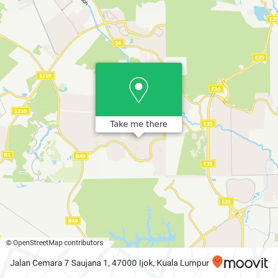 Jalan Cemara 7 Saujana 1, 47000 Ijok map