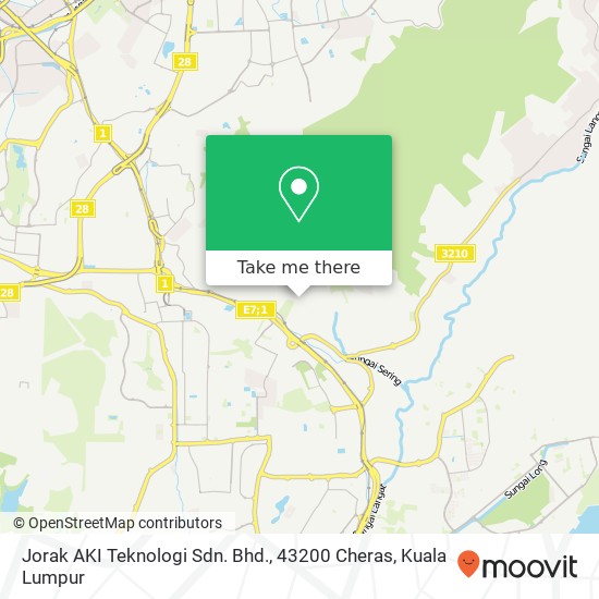 Jorak AKI Teknologi Sdn. Bhd., 43200 Cheras map