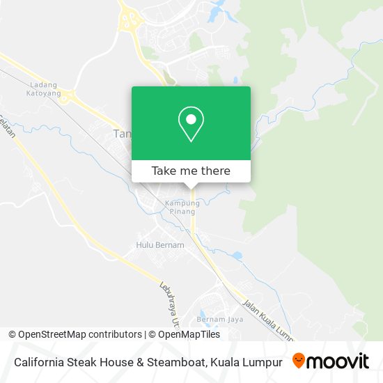 California Steak House & Steamboat map