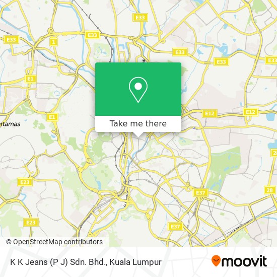 K K Jeans (P J) Sdn. Bhd. map