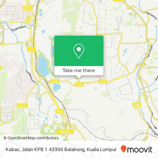 Kabac, Jalan KPB 1 43300 Balakong map