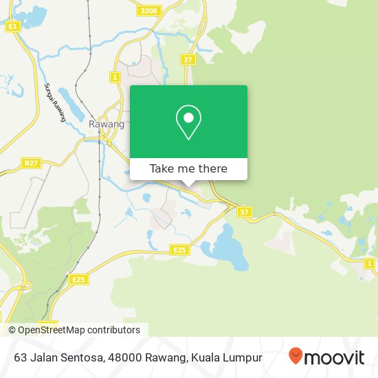 63 Jalan Sentosa, 48000 Rawang map