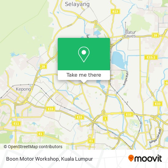 Boon Motor Workshop map