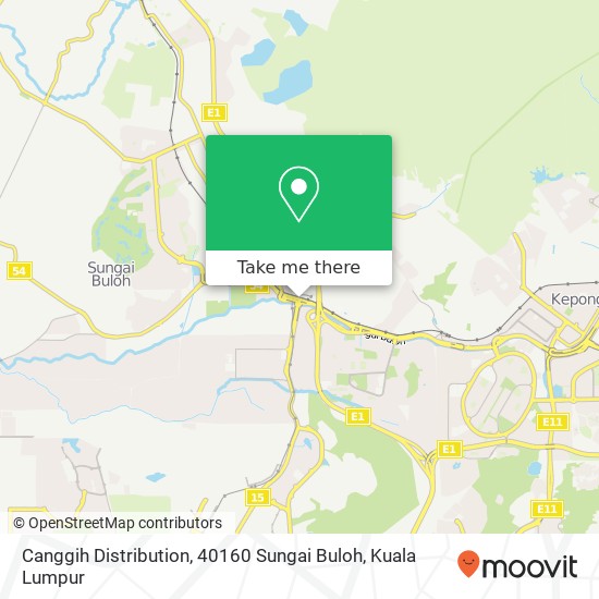 Canggih Distribution, 40160 Sungai Buloh map