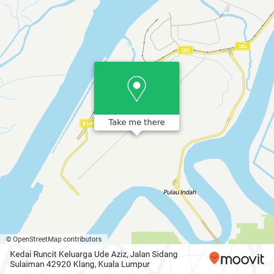 Kedai Runcit Keluarga Ude Aziz, Jalan Sidang Sulaiman 42920 Klang map