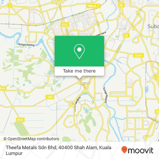 Peta Theefa Metals Sdn Bhd, 40400 Shah Alam