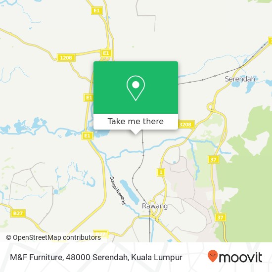 M&F Furniture, 48000 Serendah map