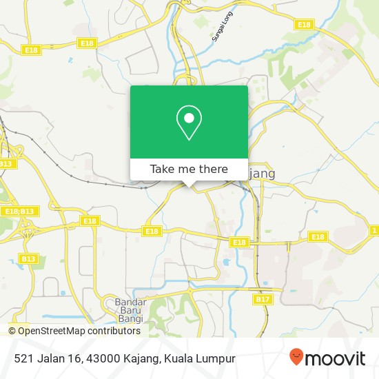 521 Jalan 16, 43000 Kajang map