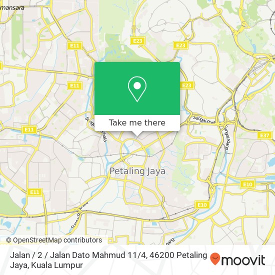 Jalan / 2 / Jalan Dato Mahmud 11 / 4, 46200 Petaling Jaya map