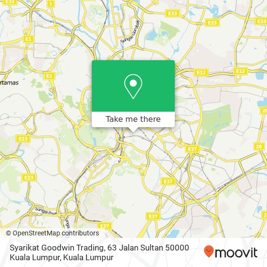 Peta Syarikat Goodwin Trading, 63 Jalan Sultan 50000 Kuala Lumpur