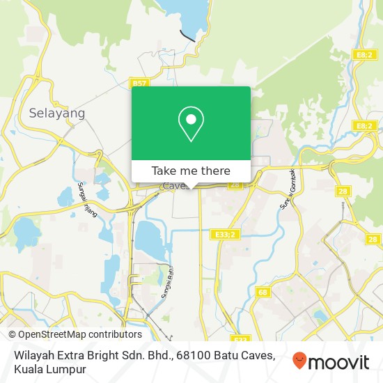 Peta Wilayah Extra Bright Sdn. Bhd., 68100 Batu Caves