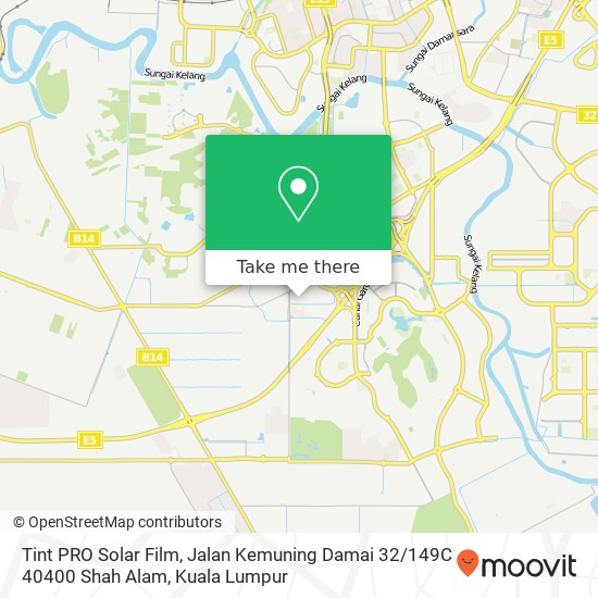 Tint PRO Solar Film, Jalan Kemuning Damai 32 / 149C 40400 Shah Alam map