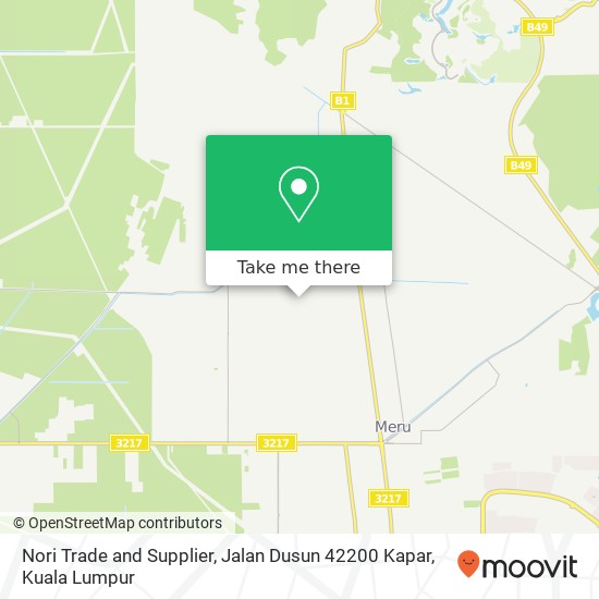 Nori Trade and Supplier, Jalan Dusun 42200 Kapar map