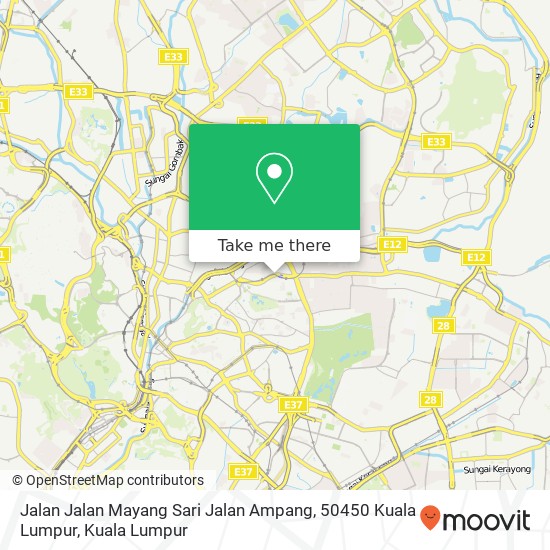 Peta Jalan Jalan Mayang Sari Jalan Ampang, 50450 Kuala Lumpur