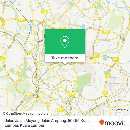 Jalan Jalan Mayang Jalan Ampang, 50450 Kuala Lumpur map