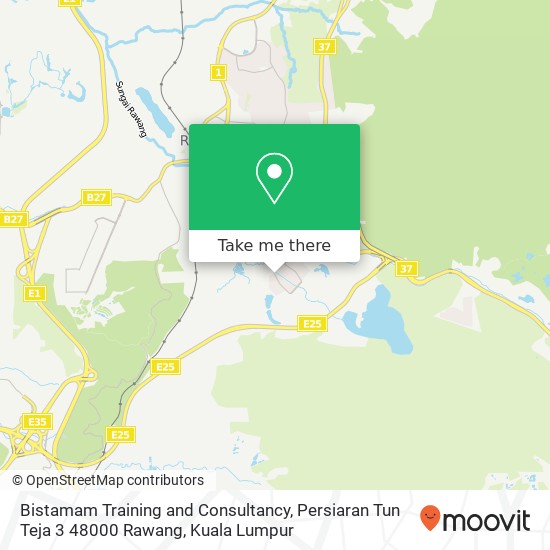 Peta Bistamam Training and Consultancy, Persiaran Tun Teja 3 48000 Rawang
