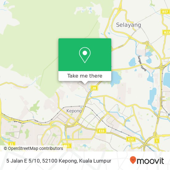 5 Jalan E 5/10, 52100 Kepong map