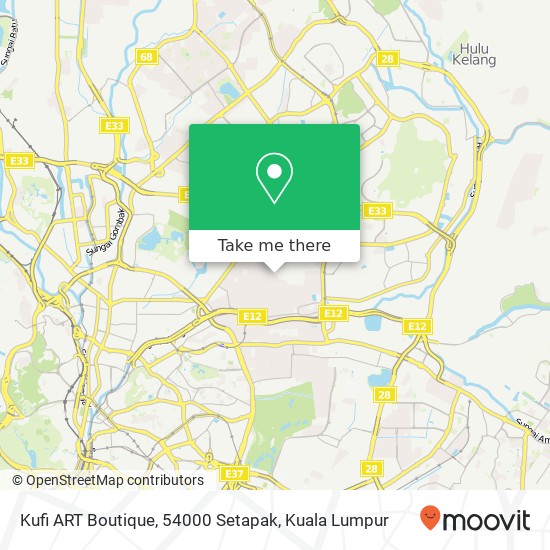 Kufi ART Boutique, 54000 Setapak map