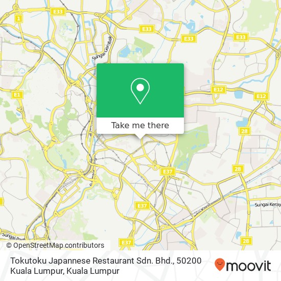 Tokutoku Japannese Restaurant Sdn. Bhd., 50200 Kuala Lumpur map