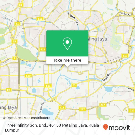 Three Infinity Sdn. Bhd., 46150 Petaling Jaya map
