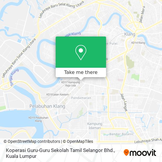 Peta Koperasi Guru-Guru Sekolah Tamil Selangor Bhd.