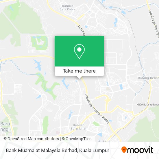 Bank Muamalat Malaysia Berhad map