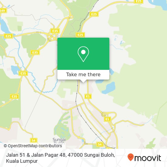 Peta Jalan 51 & Jalan Pagar 48, 47000 Sungai Buloh