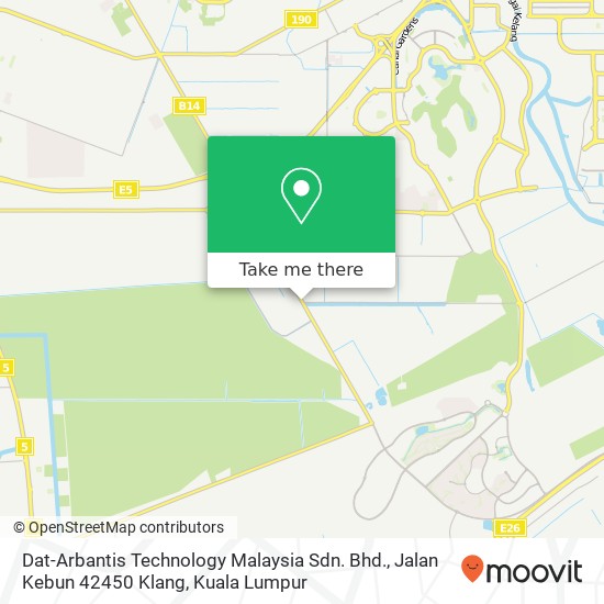 Dat-Arbantis Technology Malaysia Sdn. Bhd., Jalan Kebun 42450 Klang map