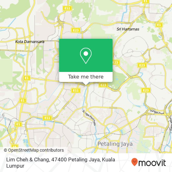 Peta Lim Cheh & Chang, 47400 Petaling Jaya