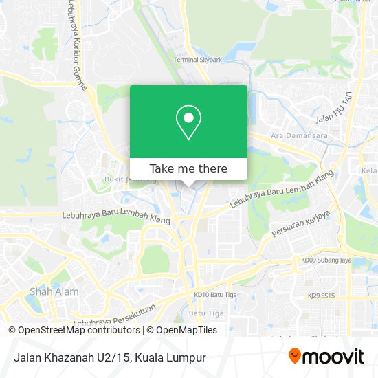 Jalan Khazanah U2/15 map