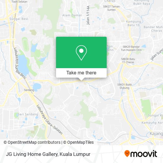 JG Living Home Gallery map