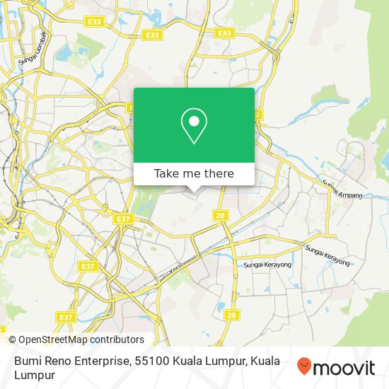 Bumi Reno Enterprise, 55100 Kuala Lumpur map