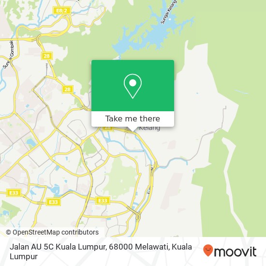 Jalan AU 5C Kuala Lumpur, 68000 Melawati map