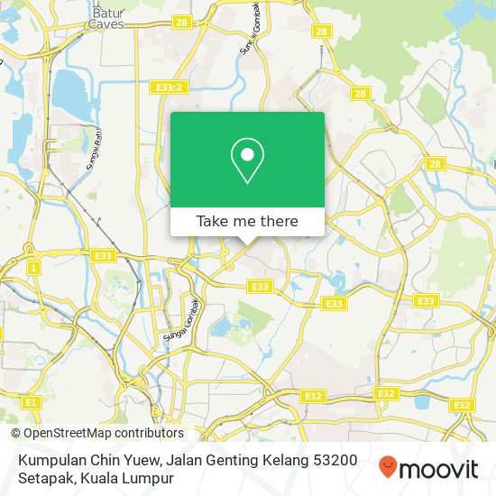 Kumpulan Chin Yuew, Jalan Genting Kelang 53200 Setapak map