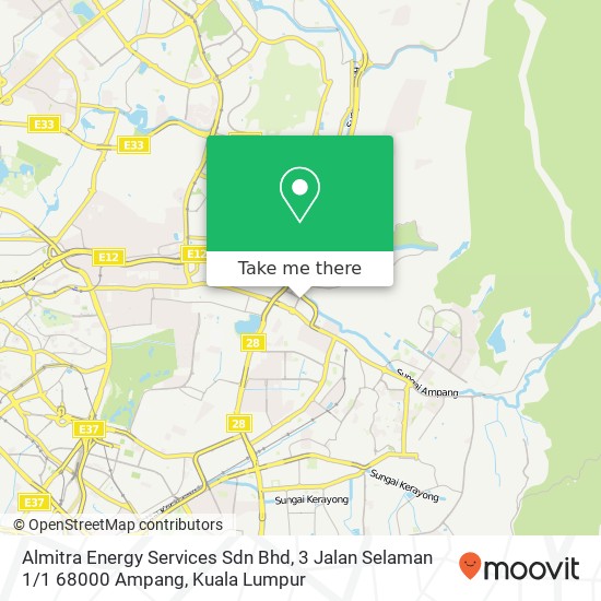 Almitra Energy Services Sdn Bhd, 3 Jalan Selaman 1 / 1 68000 Ampang map