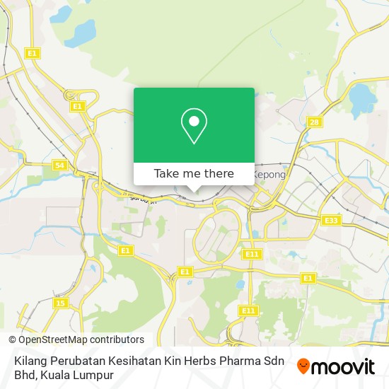 Kilang Perubatan Kesihatan Kin Herbs Pharma Sdn Bhd map