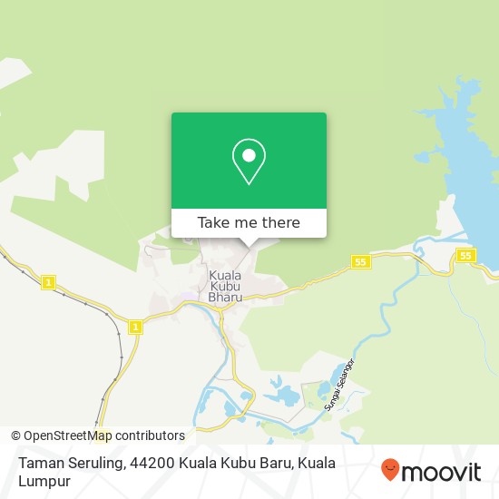 Taman Seruling, 44200 Kuala Kubu Baru map