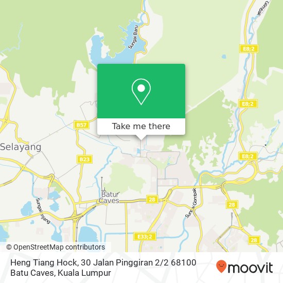 Peta Heng Tiang Hock, 30 Jalan Pinggiran 2 / 2 68100 Batu Caves