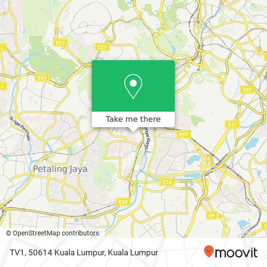 TV1, 50614 Kuala Lumpur map