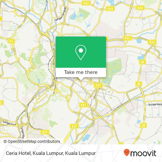 Ceria Hotel, Kuala Lumpur map