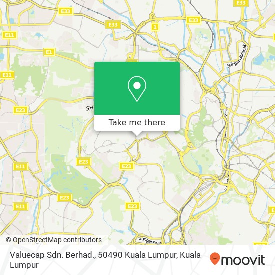Valuecap Sdn. Berhad., 50490 Kuala Lumpur map