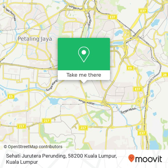 Peta Sehati Jurutera Perunding, 58200 Kuala Lumpur